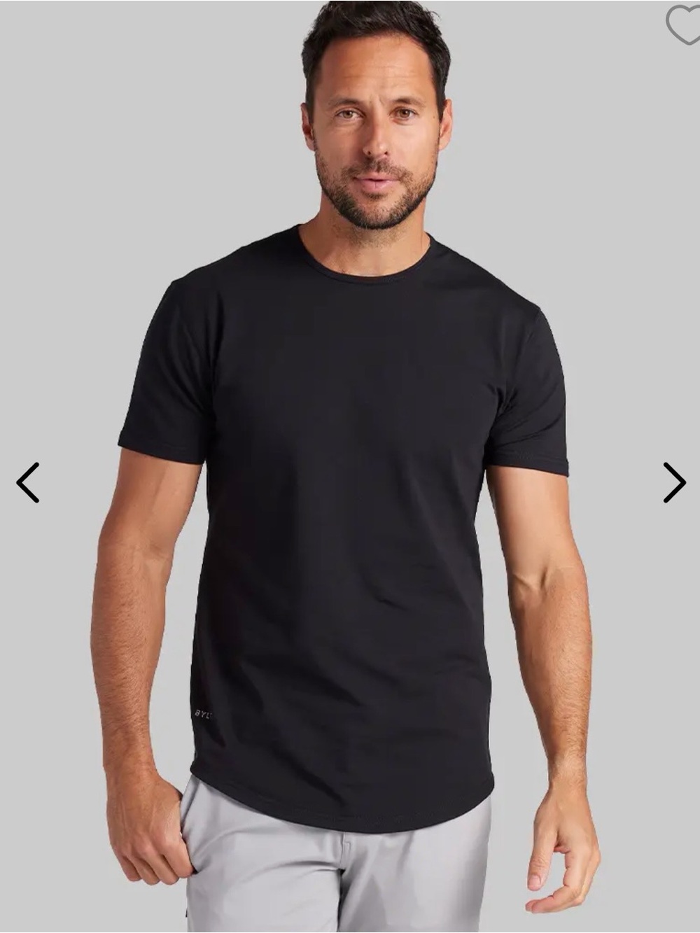 BYLT Basics Black Short Sleeve Crew Neck Tee